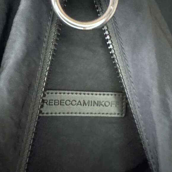 Rebecca Minkoff Julian Nylon Backpack Black Silver Hardware Excellent Condition - Picture 6 of 16